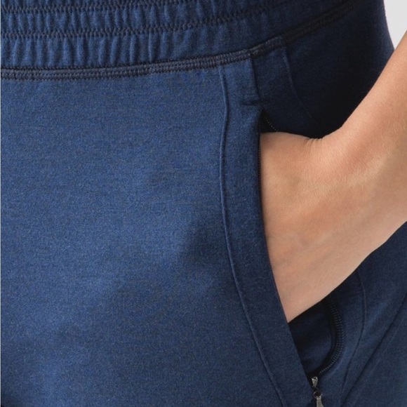 Lululemon Take Ten 7/8 Pant Joggers Crop Blue - Picture 4 of 10